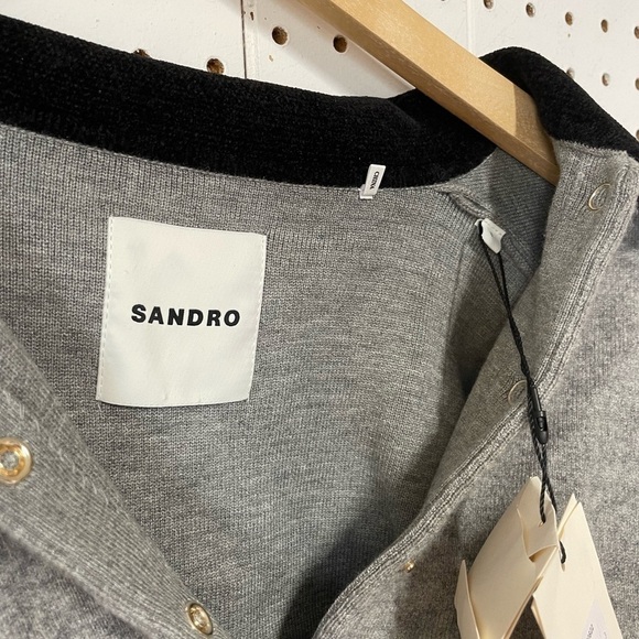 Sandro Etienne Ruffle Collar Crop Cardigan - Picture 5 of 7